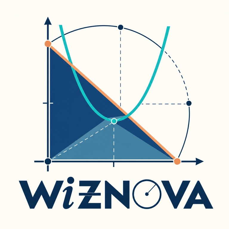 Wiznova-logo met wiskundige figuren